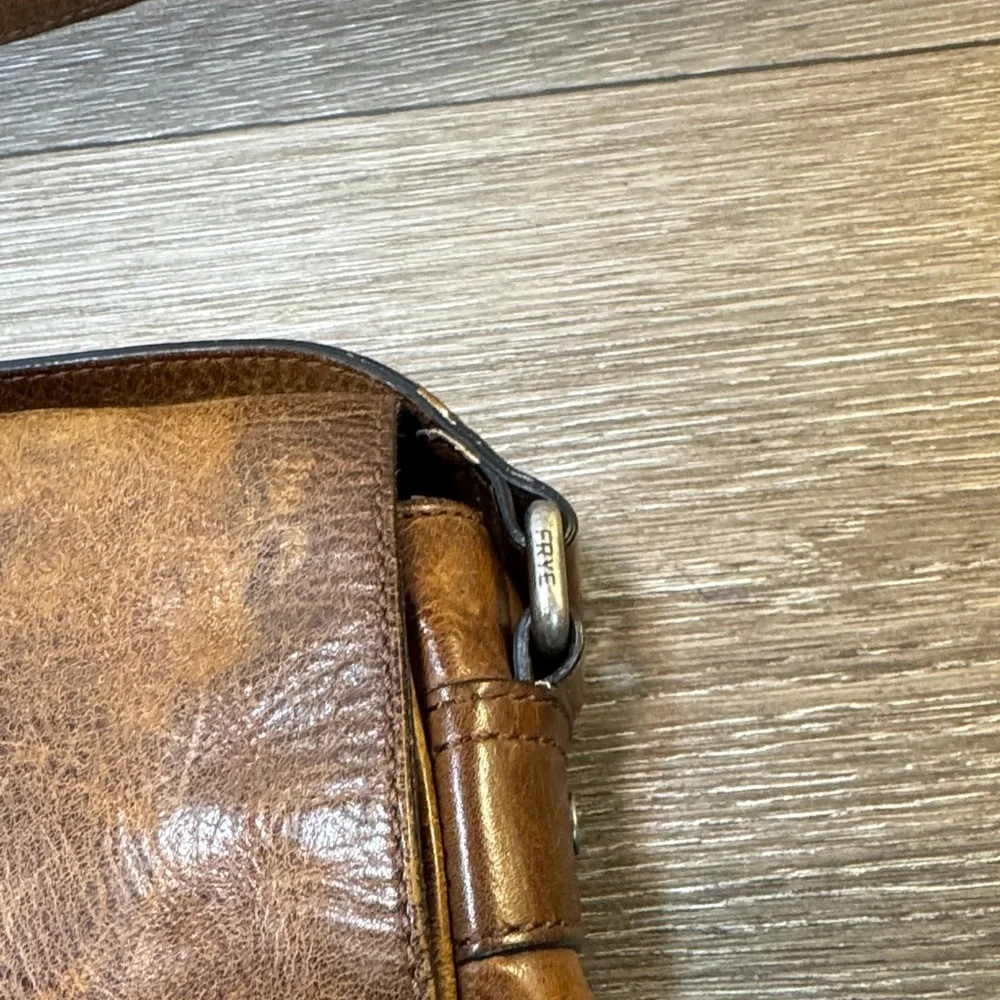 Vintage Frye Brown Leather Men's Messenger Bag
